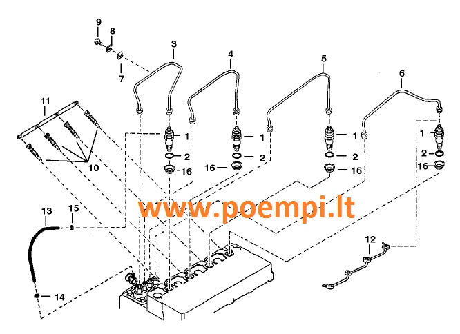 Bobcat kaitinimo žvakė 6684850 schema
