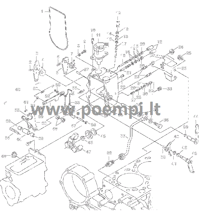 Bobcat kuro išjungimo solenoidas 6680749 schema