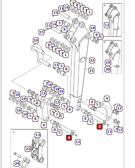 Bobcat pirštas 6539737 schema