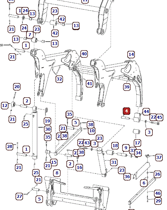 Bobcat pirštas 6717536 schema