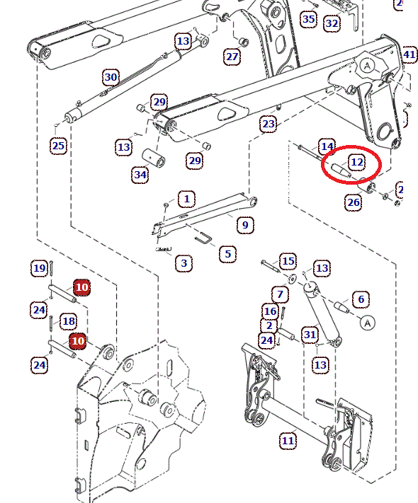 Bobcat pirštas 7209779 schema