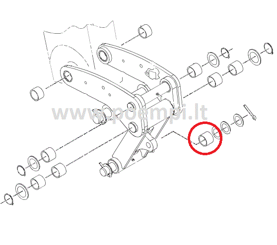Caterpillar įvorė 213-6703 schema