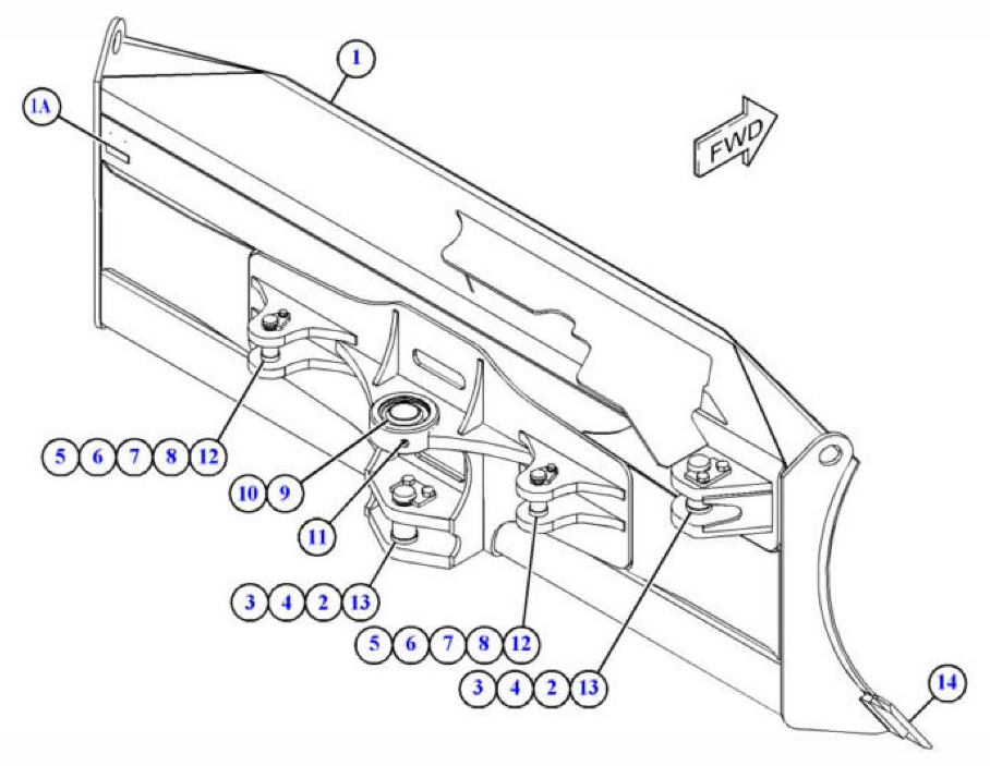 Caterpillar pirštas 3G-8932 schema